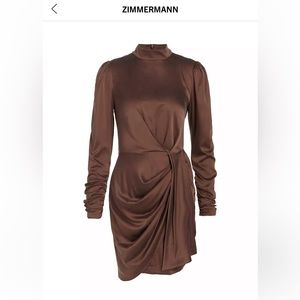 Zimmerman Brown Silk Dress